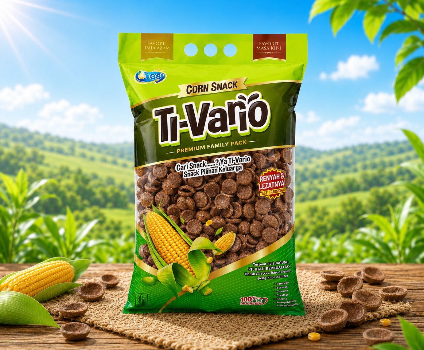 Ti-Vario Sereal Jagung Cokelat - Gambar 1